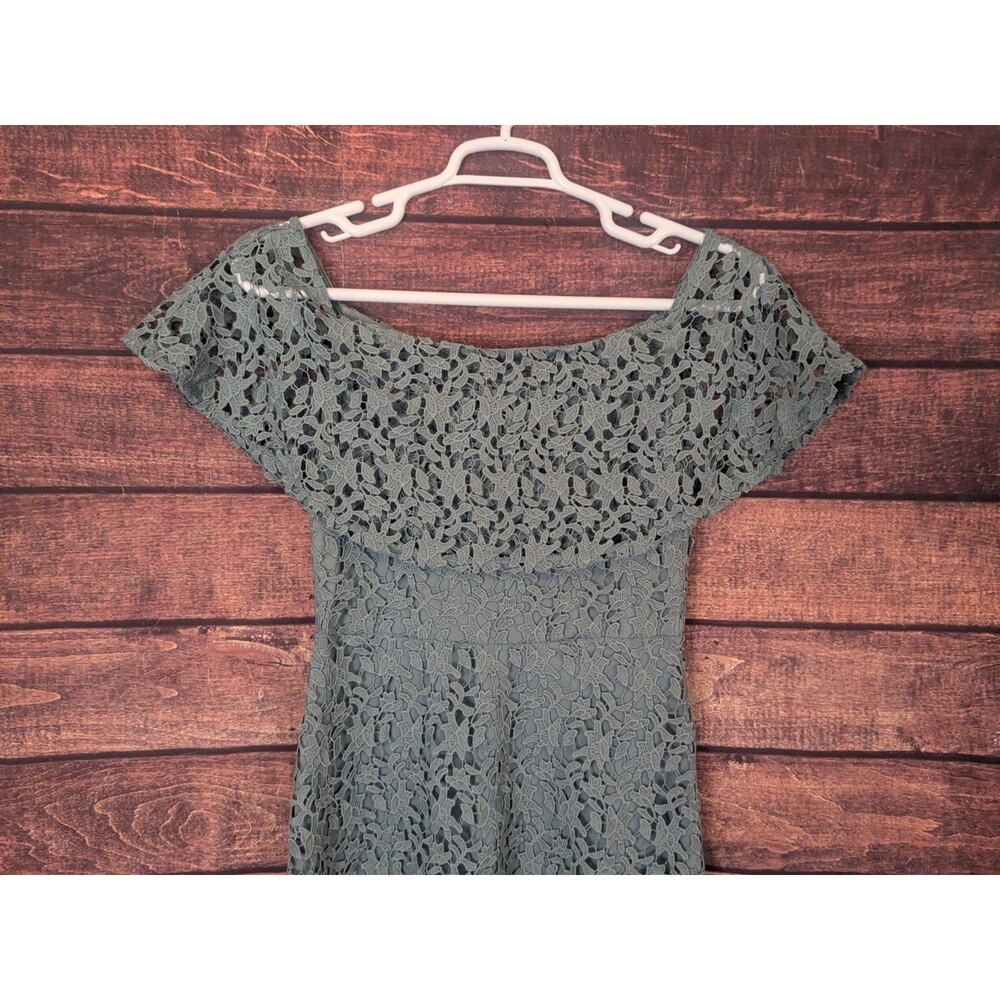 H&M lace off shoulder dress size cottagecore Prairie Preppy Church wedding - Picture 7 of 8